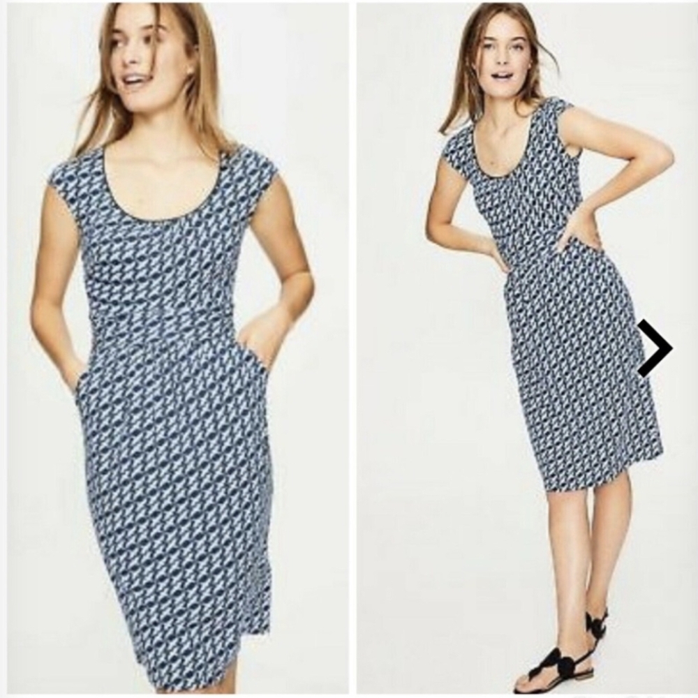 Boden Bird Print Dress